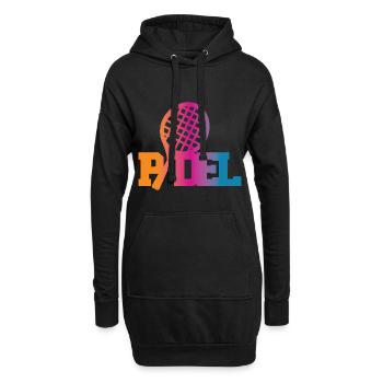 Padel - Hoodie-Kleid - Schwarz - Vorne