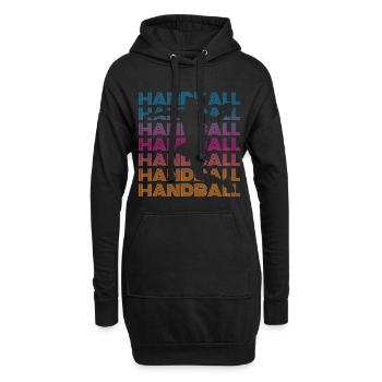 Handball Spielerin - Hoodie-Kleid - Schwarz - Vorne
