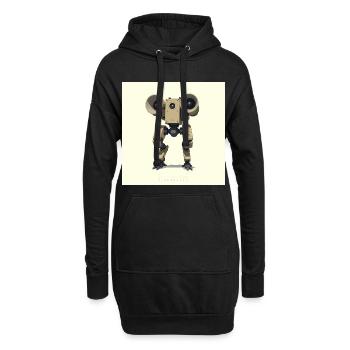 OBM_Eigenbraun - Hoodie-Kleid - Schwarz - Vorne