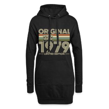 Original 1979 Limited Edition Retro - Hoodie-Kleid - Schwarz - Vorne