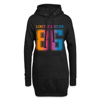Vintage 1986 - Hoodie-Kleid - Schwarz - Vorne