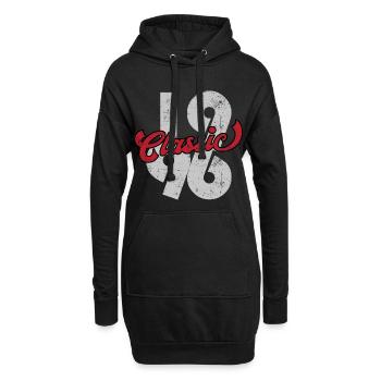 Classic 1996 - Hoodie-Kleid - Schwarz - Vorne