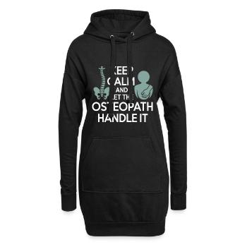 Spécialiste certifié en thérapie manuelle clinique - Sweat-shirt à capuche long Femme - noir - Devant