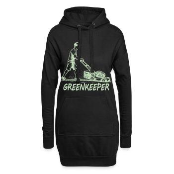 GREENKEEPER Leidenschaft Rasenpflege Garten - Hoodie-Kleid - Schwarz - Vorne