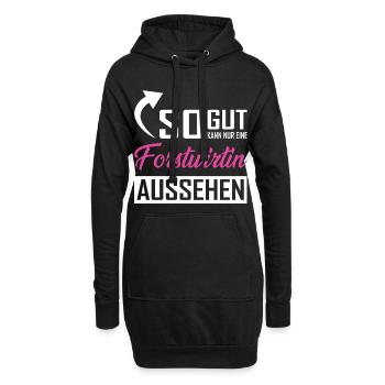 Seul un forestier peut être aussi beau - Sweat-shirt à capuche long Femme - noir - Devant