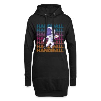 Handball Astronaut - Hoodie-Kleid - Schwarz - Vorne
