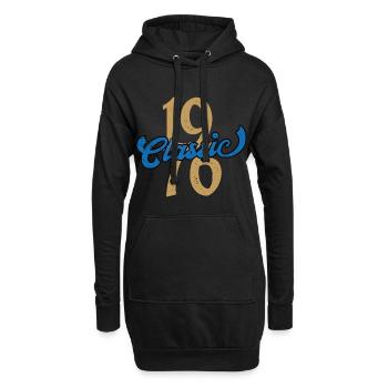 Vintage 1976 - Hoodie-Kleid - Schwarz - Vorne