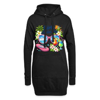 Croisière Filles Croisière Vacances - Sweat-shirt à capuche long Femme - noir - Devant