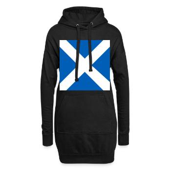 Zeig deine Farben – Schottland - Hoodie-Kleid - Schwarz - Vorne