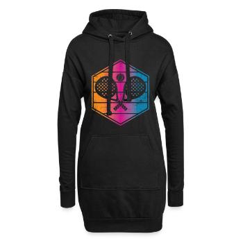 Padel Sport Vintage - Sweat-shirt à capuche long Femme - noir - Devant