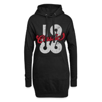 Vintage 1986 - Hoodie-Kleid - Schwarz - Vorne