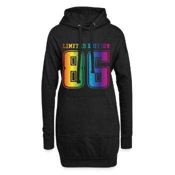 Vintage 1986 - Hoodie-Kleid - Schwarz - Vorne