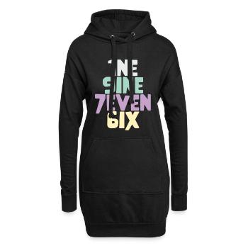 Vintage 1976 - Hoodie-Kleid - Schwarz - Vorne