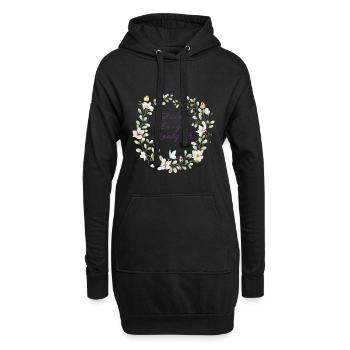 Live, Rire, Menty B. | Effondrement ironique - Sweat-shirt à capuche long Femme - noir - Devant