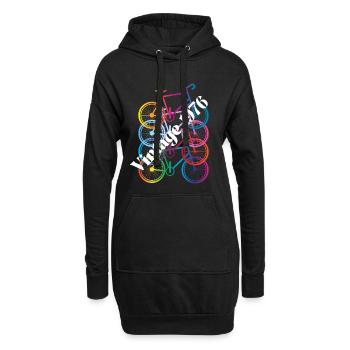 Millésime 1986 - Sweat-shirt à capuche long Femme - noir - Devant