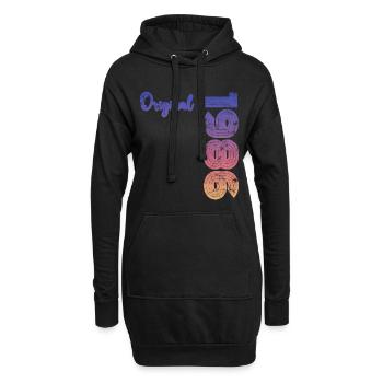 Vintage 1986 - Hoodie-Kleid - Schwarz - Vorne