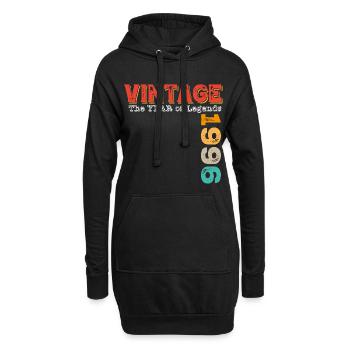Vintage 1996 - Hoodie-Kleid - Schwarz - Vorne