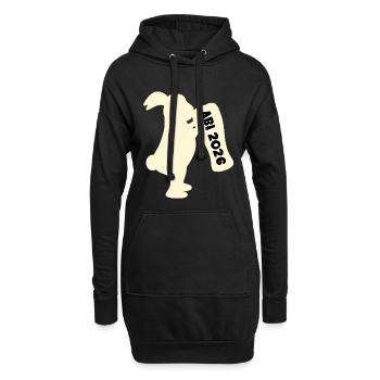Bière Abitur 2026 - Sweat-shirt à capuche long Femme - noir - Devant