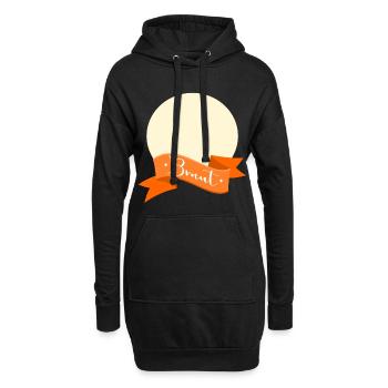 Braut Schleife - Hoodie-Kleid - Schwarz - Vorne