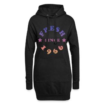 Vintage 1966 - Hoodie-Kleid - Schwarz - Vorne