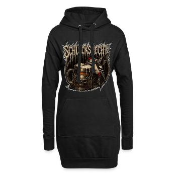 Schluckspecht - Hoodie-Kleid - Schwarz - Vorne