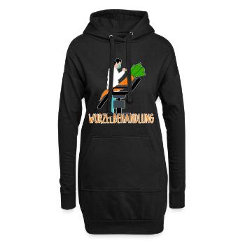 Lustiges Garten Wortspiel Pflanzen Humor Geschenk - Hoodie-Kleid - Schwarz - Vorne