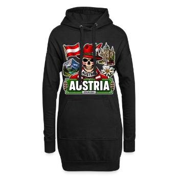 SkullCostume Édition mondiale : Autriche - Sweat-shirt à capuche long Femme - noir - Devant