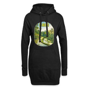 Bali - Sweat-shirt à capuche long Femme - noir - Devant