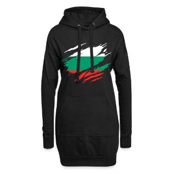 Bulgarie Drapeau Bulgare - Sweat-shirt à capuche long Femme - noir - Devant