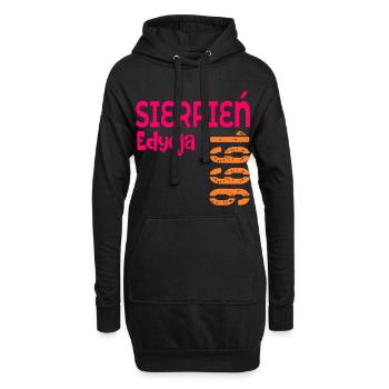 30. Geburtstag August 1986 - Hoodie-Kleid - Schwarz - Vorne