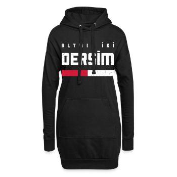 Dersim 62 Türkei Turkiye Geschenk Urlaub TR Türk - Hoodie-Kleid - Schwarz - Vorne