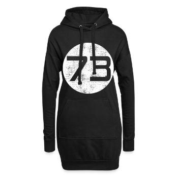73 - Hoodie-Kleid - Schwarz - Vorne