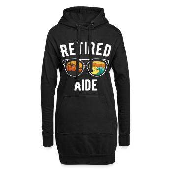 Lunettes de soleil Retirement Beach Vibes - Sweat-shirt à capuche long Femme - noir - Devant