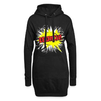 Erich Name Lustige Sprechblase Eeerich! - Hoodie-Kleid - Schwarz - Vorne