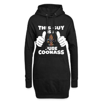 This Guy Is A Pure Coonass Stolz und Charisma - Hoodie-Kleid - Schwarz - Vorne