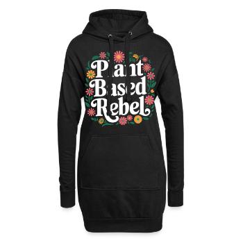 Végétarien Végétalien Végétarien Végétarien - Sweat-shirt à capuche long Femme - noir - Devant