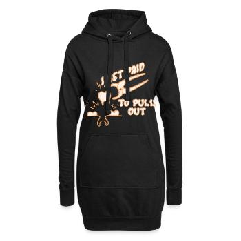 Zahnfee Humorvolle Spruchkunst - Hoodie-Kleid - Schwarz - Vorne