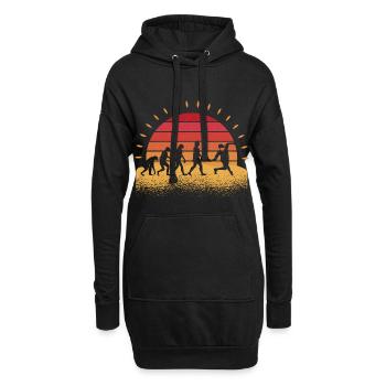 Disc Golf Disc Golfer Evolution Sport - Sweat-shirt à capuche long Femme - noir - Devant
