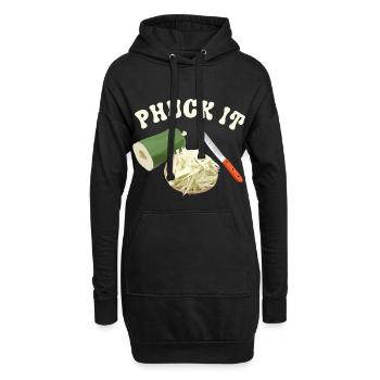 Funny Phuck It Laotian Cuisine - Hoodie Dress - black - Front