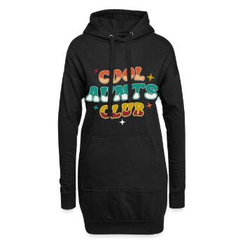 Cool Aunts Club Groovy Retro Tante Muttertag - Hoodie-Kleid - Schwarz - Vorne
