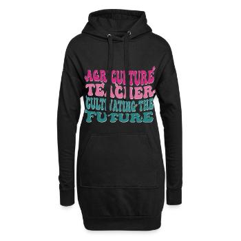 La formation des enseignants agricoles de demain - Sweat-shirt à capuche long Femme - noir - Devant