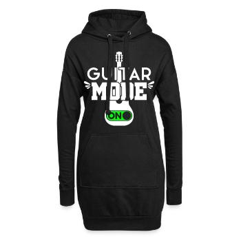 Apprendre les accessoires de guitare - Sweat-shirt à capuche long Femme - noir - Devant