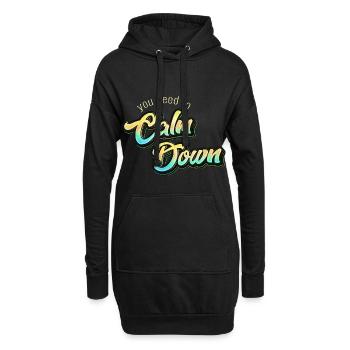 Niedliche Küken Dig Me Ostern Shirt - Hoodie-Kleid - Schwarz - Vorne