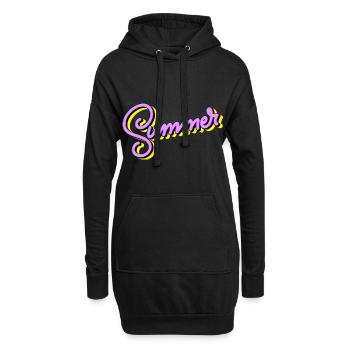 Summer - Hoodie-Kleid - Schwarz - Vorne