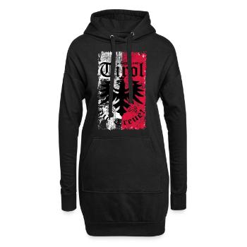 Tirol - Hoodie-Kleid - Schwarz - Vorne