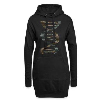 DNA Evolution Medizin - Hoodie-Kleid - Schwarz - Vorne
