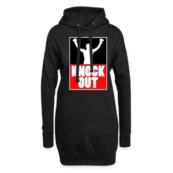 Boxen Knock Out Champion Boxer Sport Geschenk - Hoodie-Kleid - Schwarz - Vorne