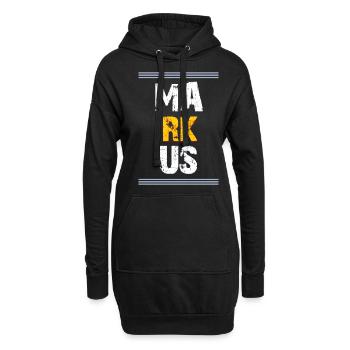 Markus Vorname - Hoodie-Kleid - Schwarz - Vorne