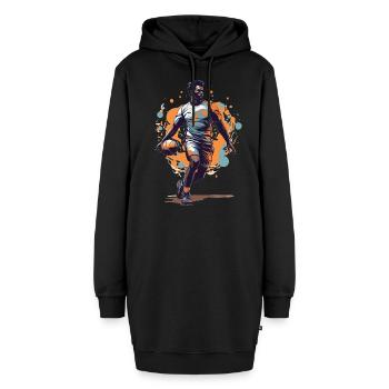 Joueur de handball Streetwear Style iconique - Sweat-shirt à capuche long Femme - noir - Devant