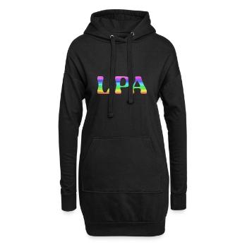 lpa,grande canarie,LGBT,arc-en-ciel,las palmas - Sweat-shirt à capuche long Femme - noir - Devant